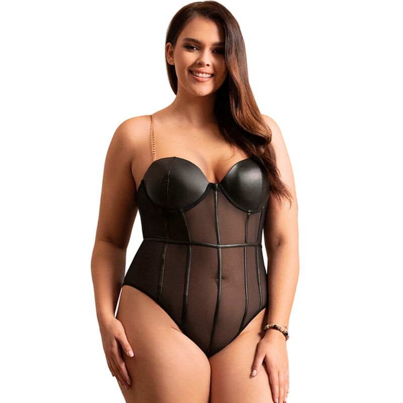 Body Sexy Bretelles Chaîne Dos Ouvert Lingerie Sensuelle - Subblime