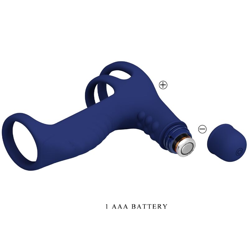 Elish Vibrationsring mit blauer Verlängerung