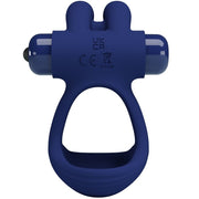 Francisco doppelt vibrierender Rabbit-Ring blau