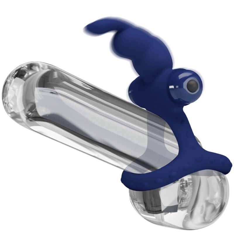 Luchito doppelt vibrierender Rabbit-Ring blau