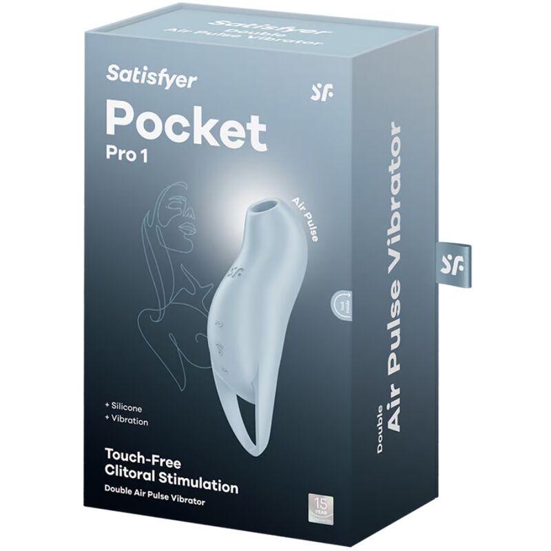 Pocket Pro 1 hellblauer Klitorisstimulator