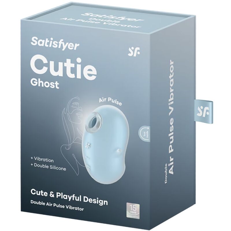 Cutie Ghost Vibrator Pose Hellblau