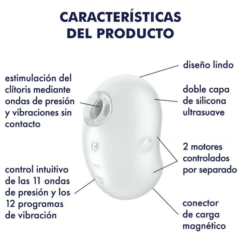 Cutie Ghost Vibrator Weiß Poser