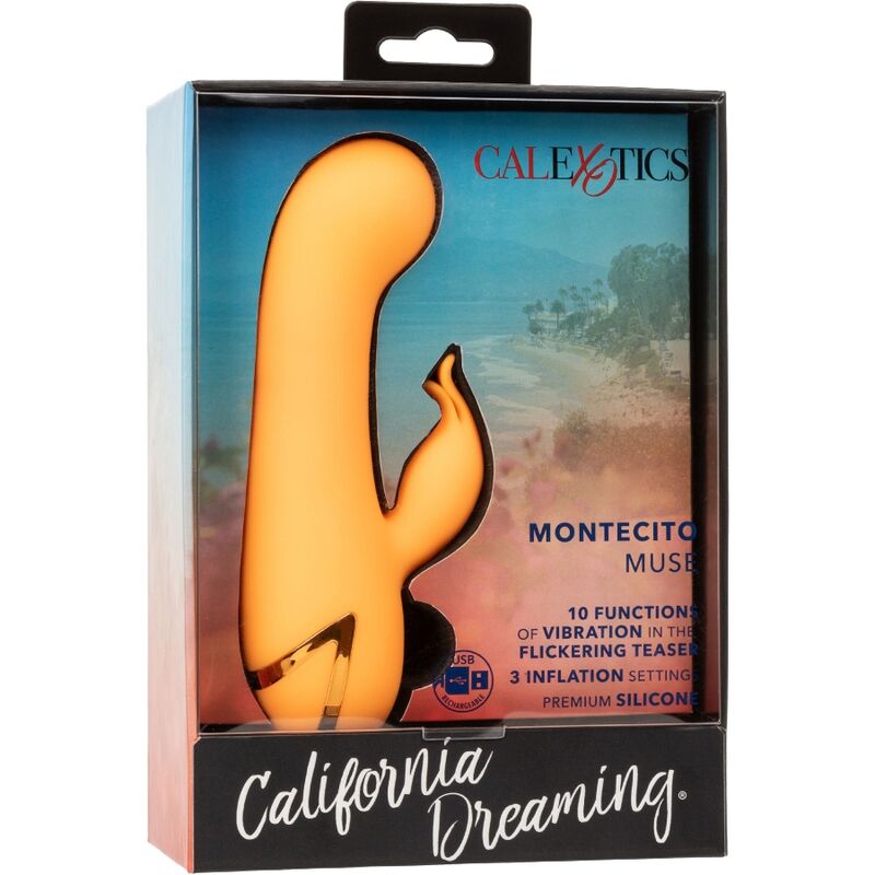 CALEXOTICS - MONTECITO MUSE ORANGE RABBIT VIBRATOR VON CALIFORNIA DREAMING