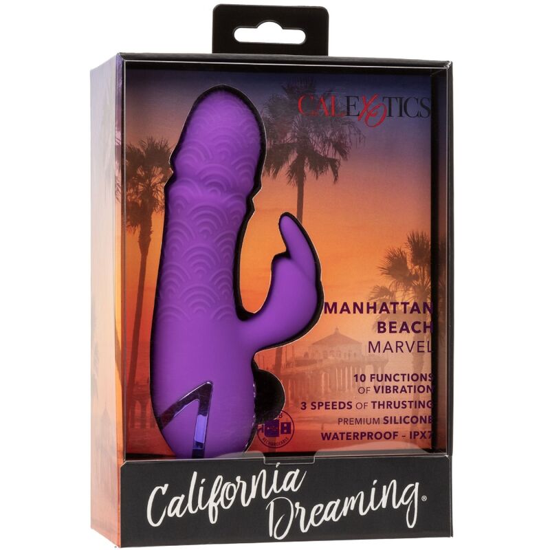 CALEXOTICS - MANHATTAN BEACH MARVEL PURPLE RABBIT VIBRATOR VON CALIFORNIA DREAMING