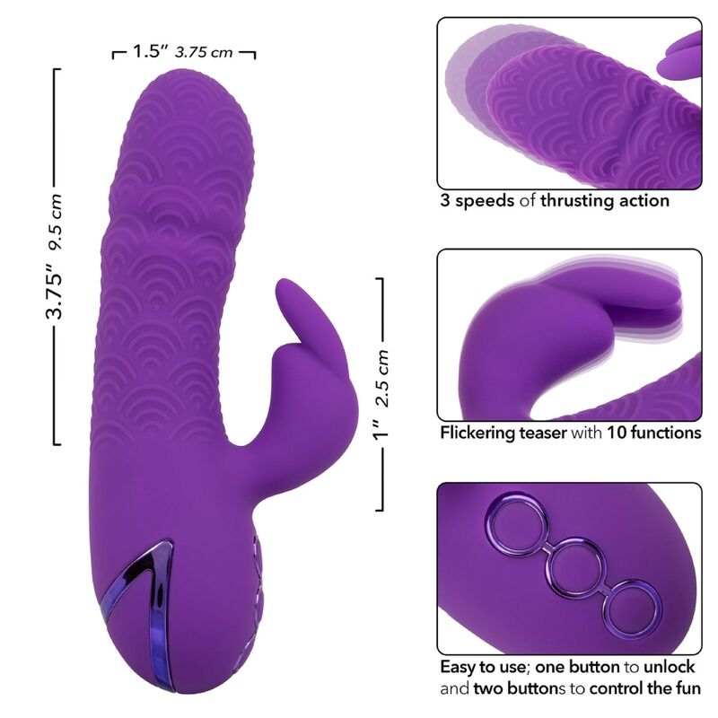 CALEXOTICS - MANHATTAN BEACH MARVEL PURPLE RABBIT VIBRATOR VON CALIFORNIA DREAMING