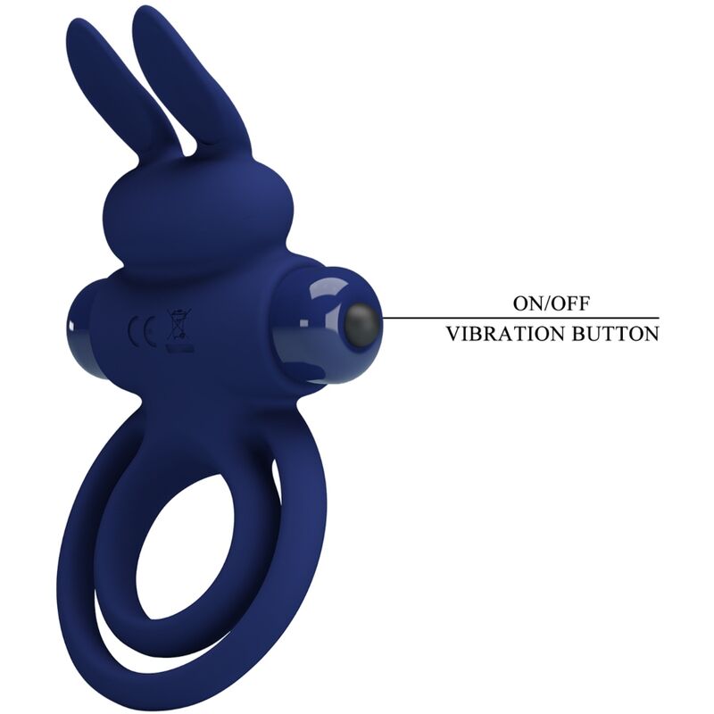 PRETTY LOVE - DAREY DOPPEL-VIBRATIONSRING BLAUES HASE
