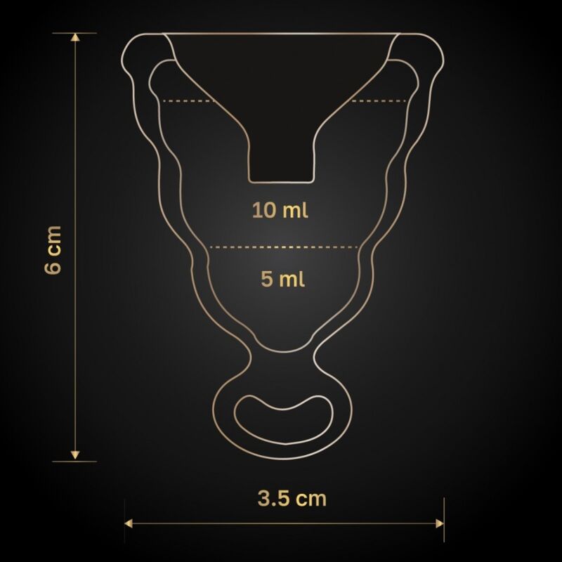 G-VIBE - GCUP Schwarze Menstruationstasse