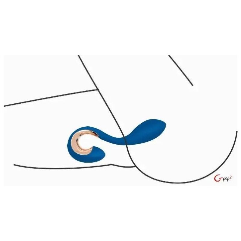 Gpop 2 G- und P-Vibrator indigoblauer Punkt