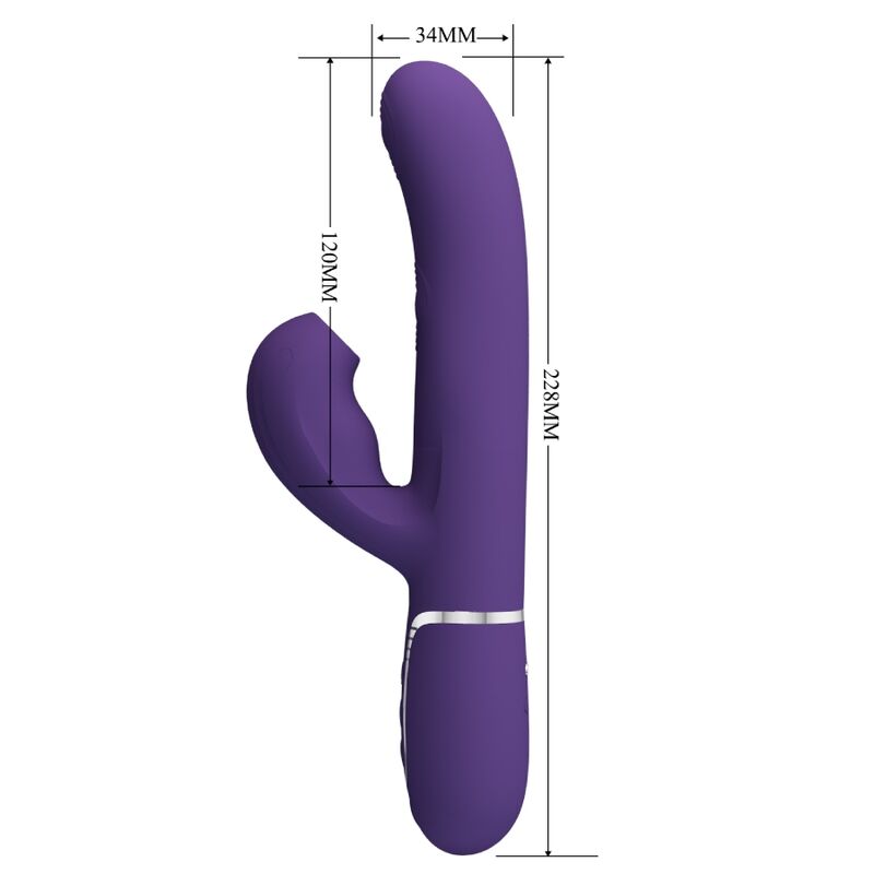 Perlita 3-in-1 Multifunktions-G-Punkt-Vibrator lila