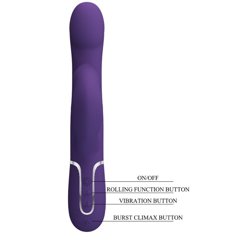 Zalin 4 in 1 Rabbit Vibrator Perlen Lila