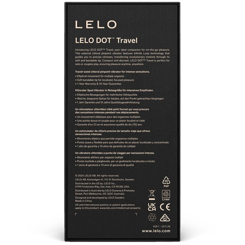 LELO - DOT TRAVEL PINK CLITORIS STIMULATOR