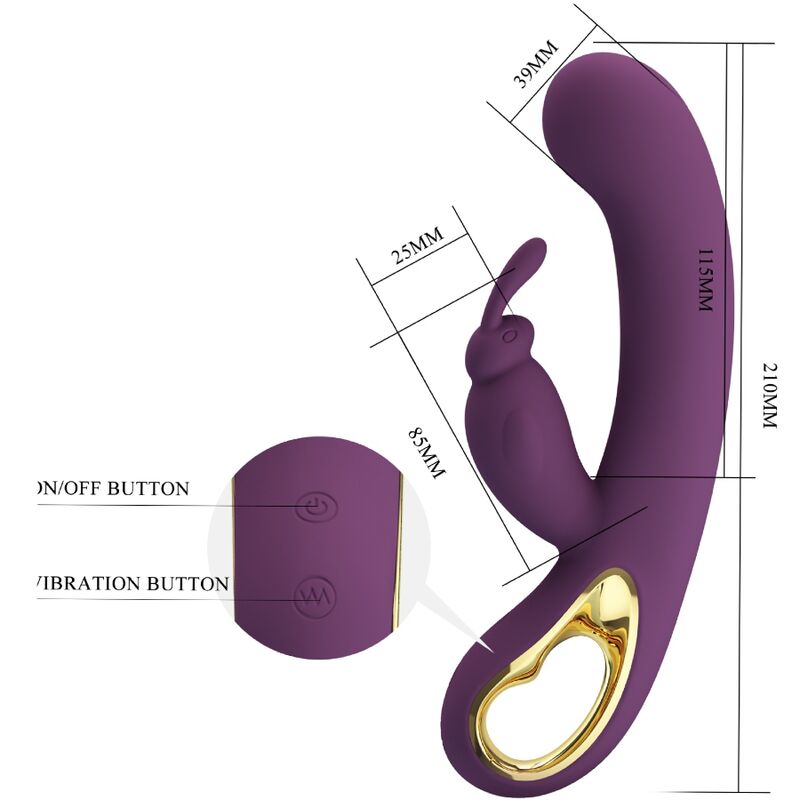 PRETTY LOVE - LIAM RABBIT VIBRATOR UND LILA G-PUNKT-STIMULATOR