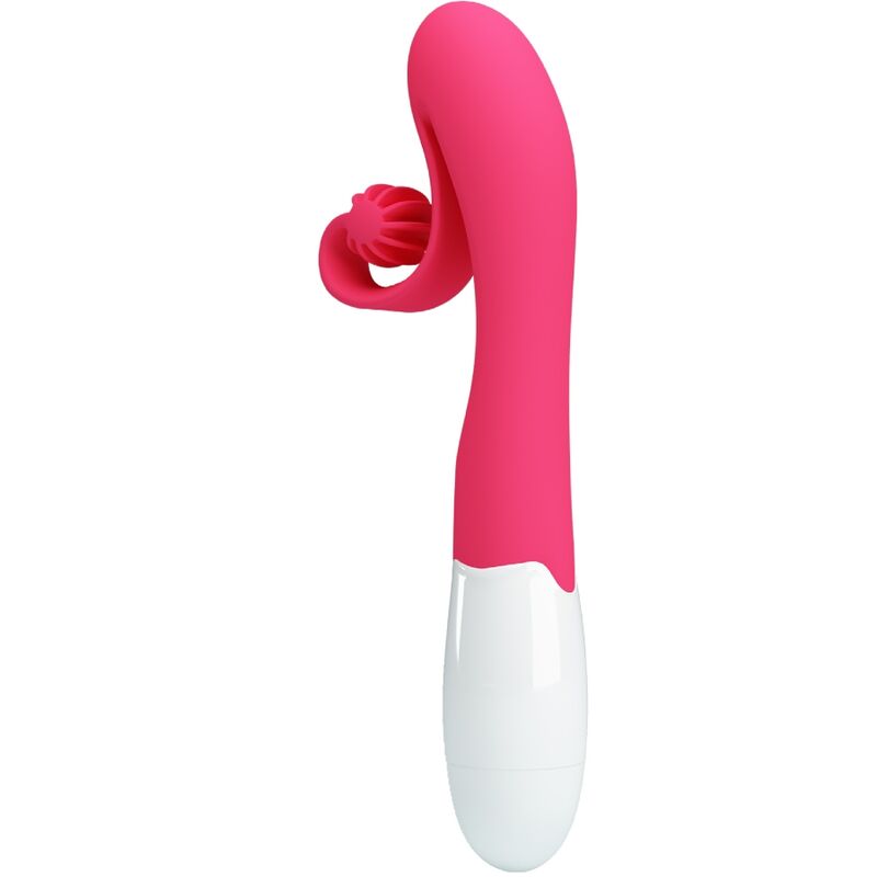 Rosa Vibrator und Stimulator mit 30 Geschwindigkeiten