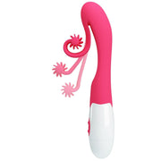Rosa Vibrator und Stimulator mit 30 Geschwindigkeiten