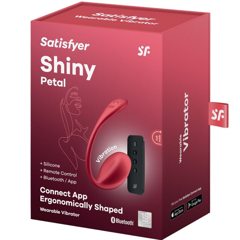 SATISFYER – Glänzende Blütenblatt-Fernbedienung, G-Punkt-Red-Dot-Stimulator, kostenlose App