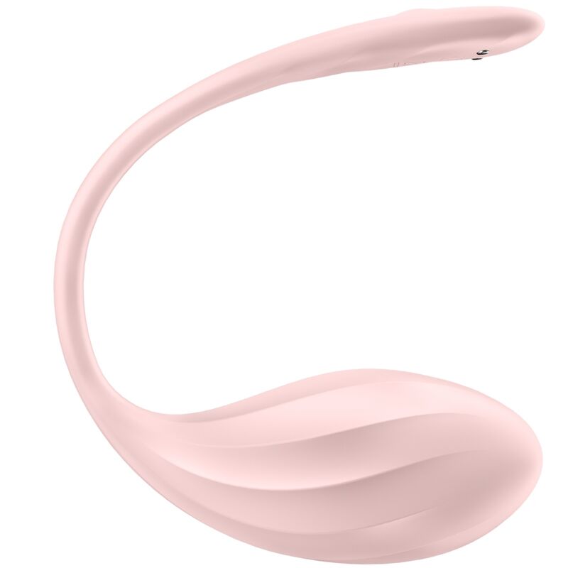 SATISFYER – GERIPPTER BLATTFORM-FERNSTUMILER FÜR DEN G-Punkt, PINK, KOSTENLOSE APP