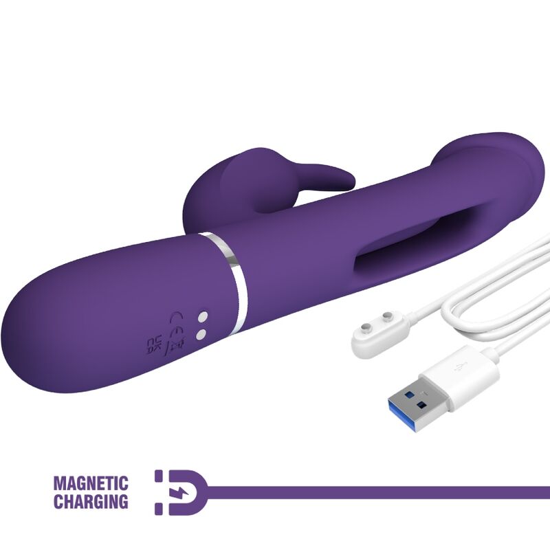 Kampas Rabbit 3-in-1 Multifunktionsvibrator mit lila Zunge