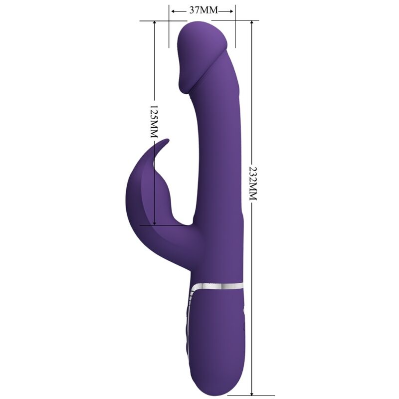 Kampas Rabbit 3-in-1 Multifunktionsvibrator mit lila Zunge