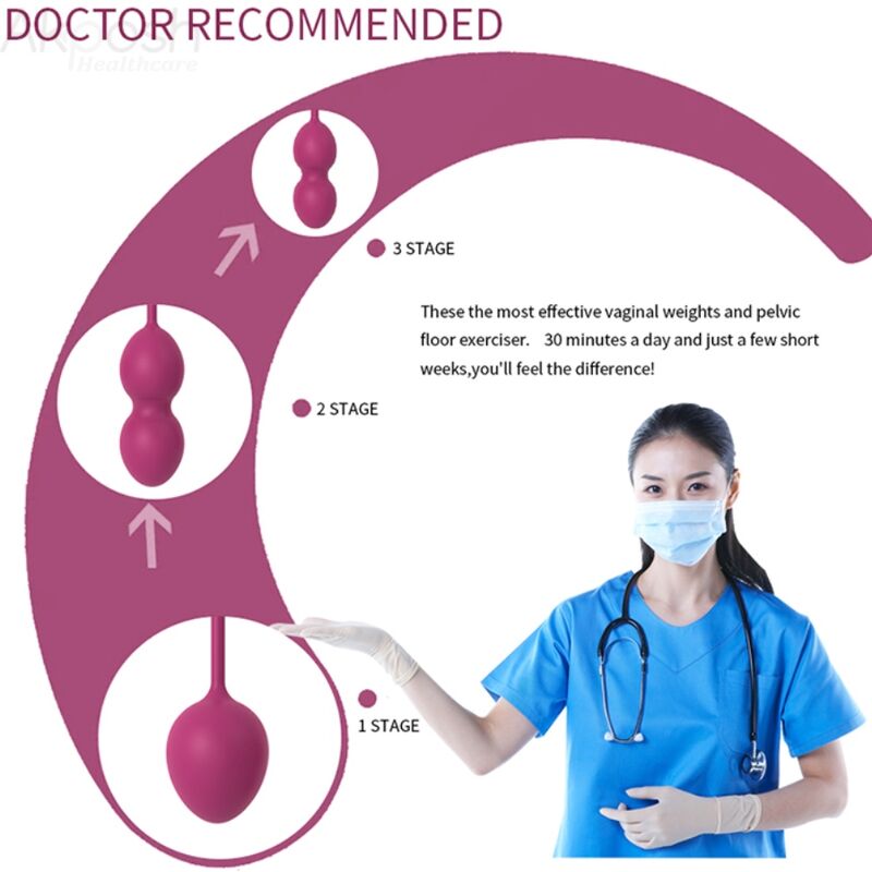 Haltères Vaginales 3 Niveaux - Rééducation Périnée - Armony