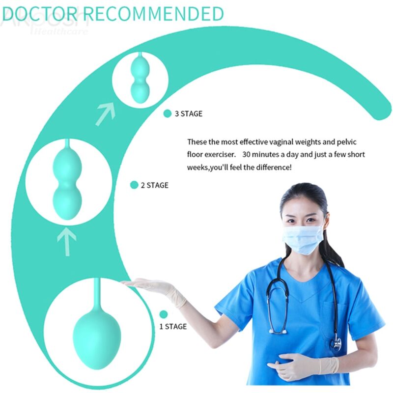 Haltères Vaginales 3 Niveaux - Rééducation Périnée - Armony