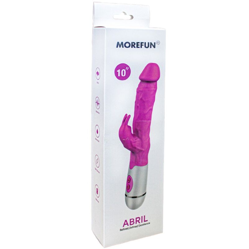 Abril rosa Rabbit-Vibrator mit 16 Geschwindigkeiten