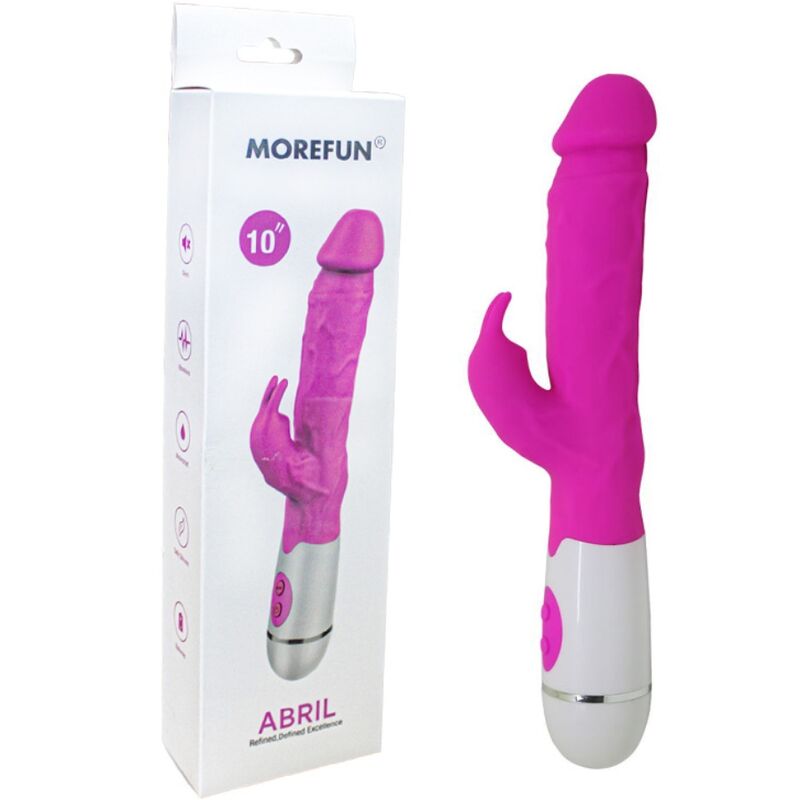 Abril rosa Rabbit-Vibrator mit 16 Geschwindigkeiten