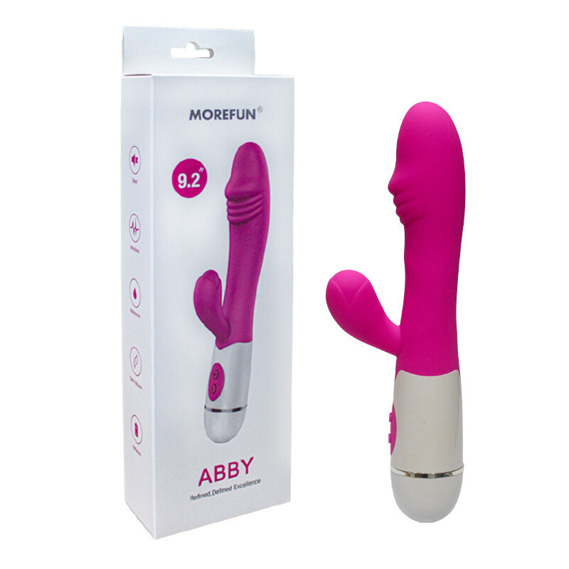 Abby Vibrator &amp; Stimulator 16 Geschwindigkeiten Rosa