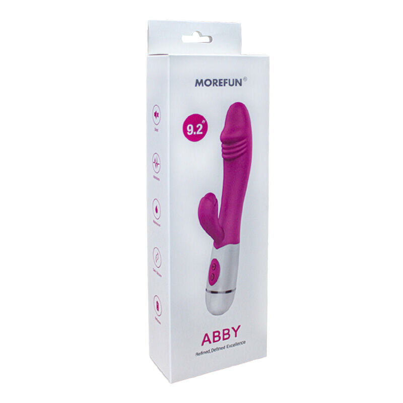 Abby Vibrator &amp; Stimulator 16 Geschwindigkeiten Rosa