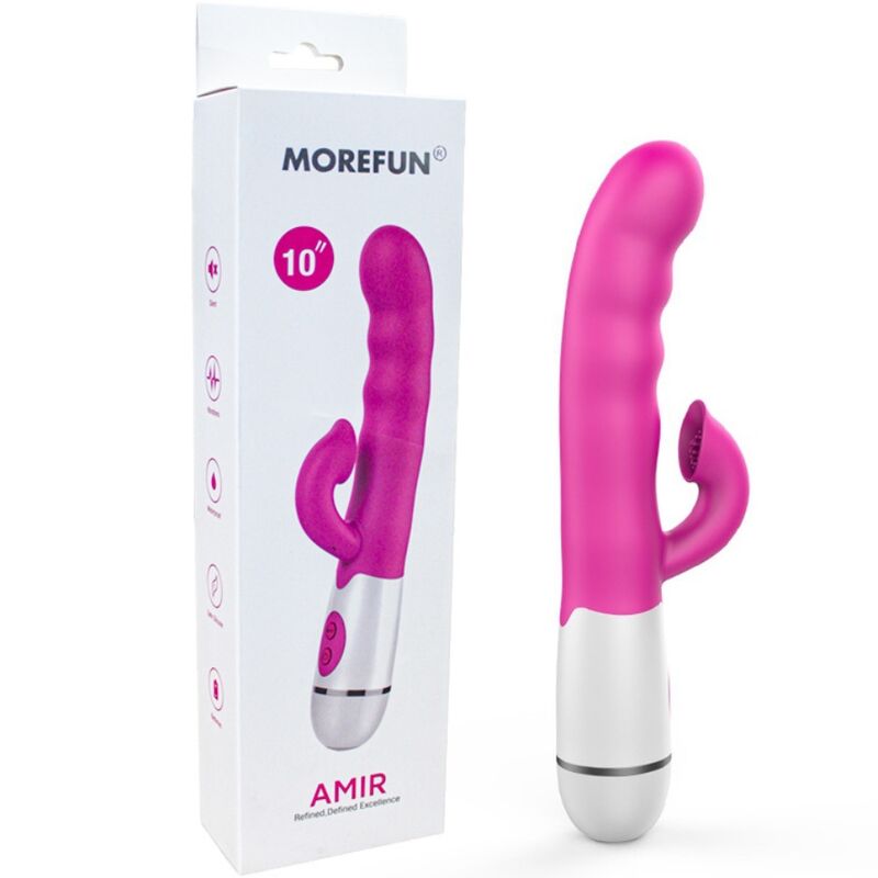 ARMONY - AMIR Multifunktions-Vibrator mit stimulierender Zunge, 16 Geschwindigkeiten, Pink