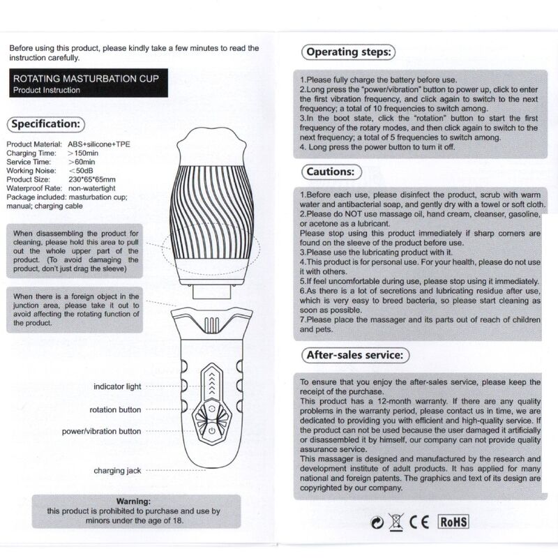 ARMONY - BELUCCI WEISSER ORALVIBRATOR MASTURBATOR