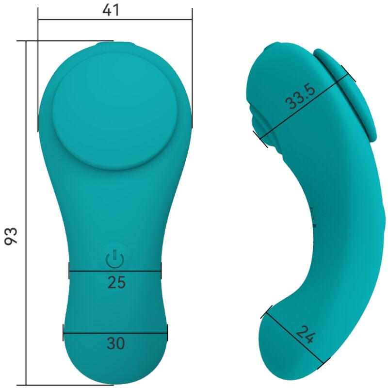 Pleasure Panty Vibrator Fernbedienung 3 Geschwindigkeiten grün