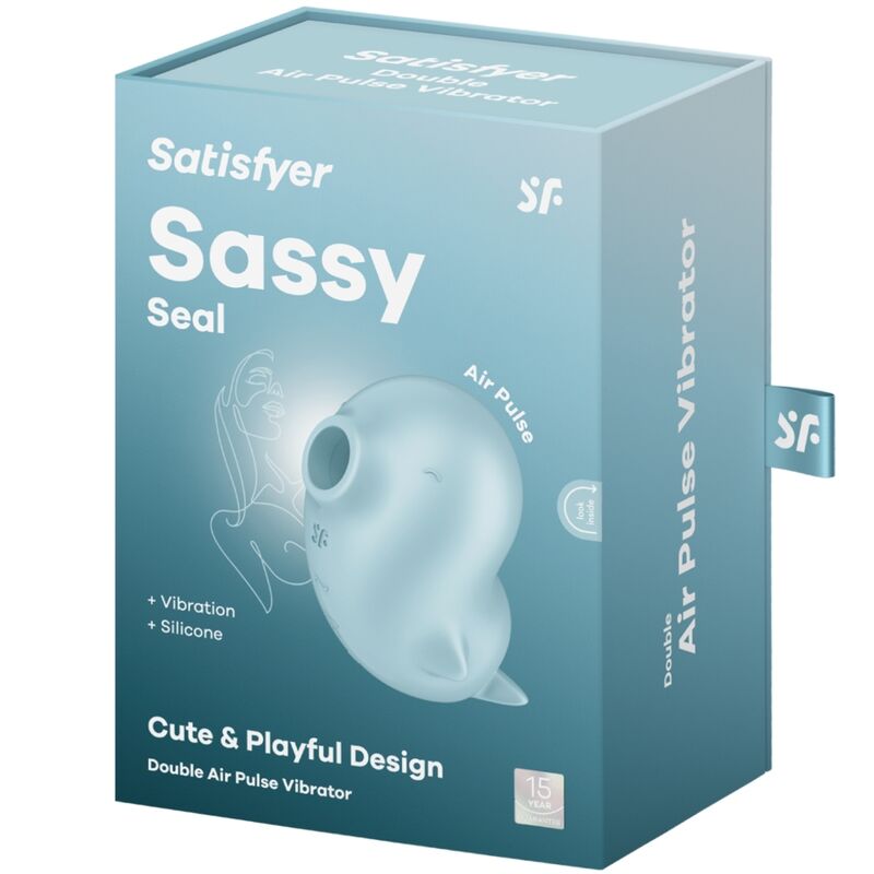 SATISFYER - SASSY SEAL BLAUER STIMULATOR UND VIBRATOR