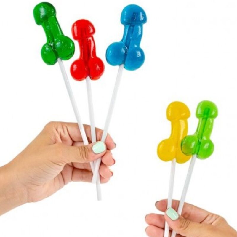 SECRETPLAY - DISPLAY SORTIMENTIERTE PENIS-LOLLIPOPS MIT ALKOHOL 40 STÜCK