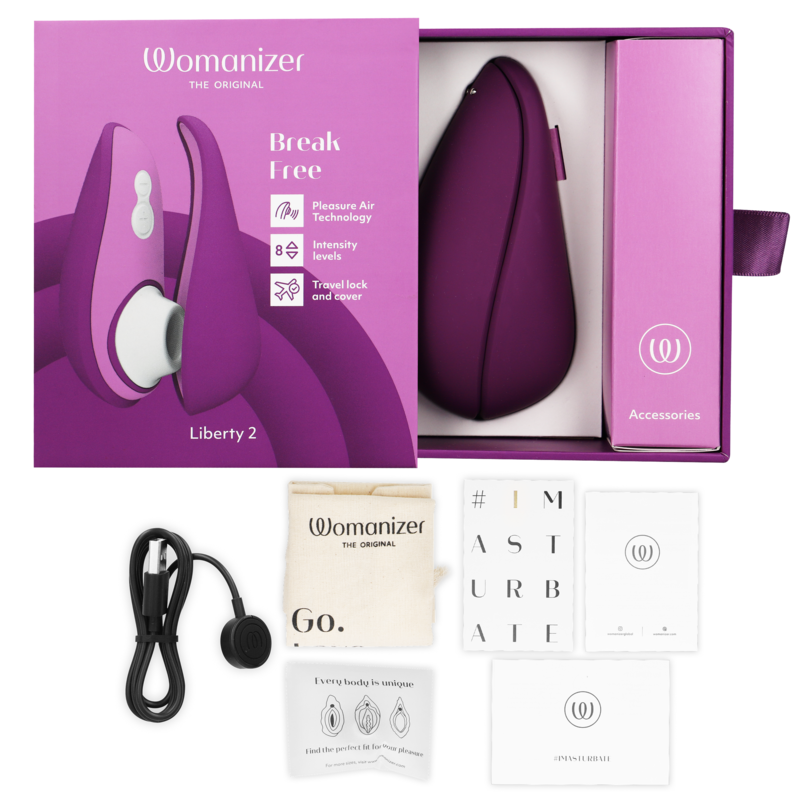 WOMANIZER - LIBERTY 2 Klitorisstimulator und lila Saugfunktion