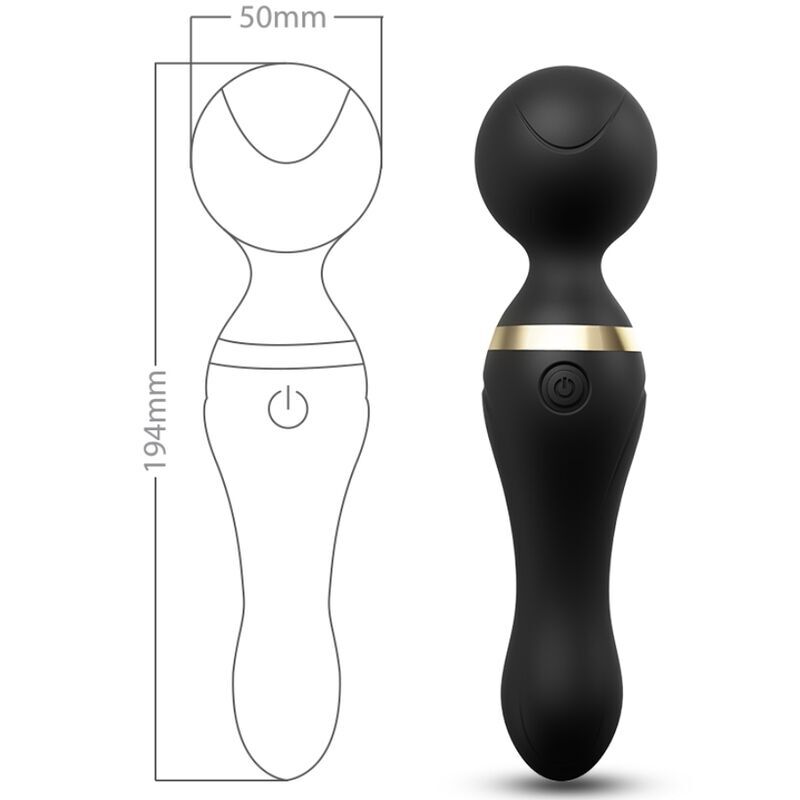 Freeza Massagegerät &amp; Vibrator mit superflexiblem Kopf, schwarz