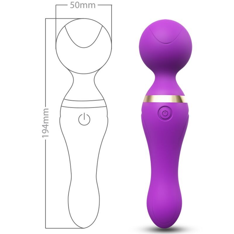Freeza Massagegerät &amp; Vibrator mit superflexiblem Kopf, lila
