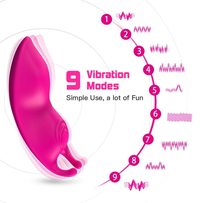 ARMONY - HONEYBEE Tragbare Höschen mit G-Punkt-Vibrator und Fernbedienung, Fuchsia