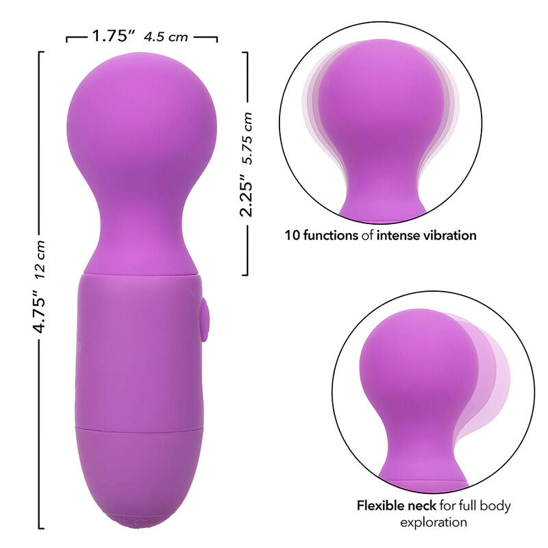 CALEXOTICS – ERSTMAL EIN WIEDERAUFLADBARER MASSAGEGERÄT MIT 10 VIBRATIONEN, LILA