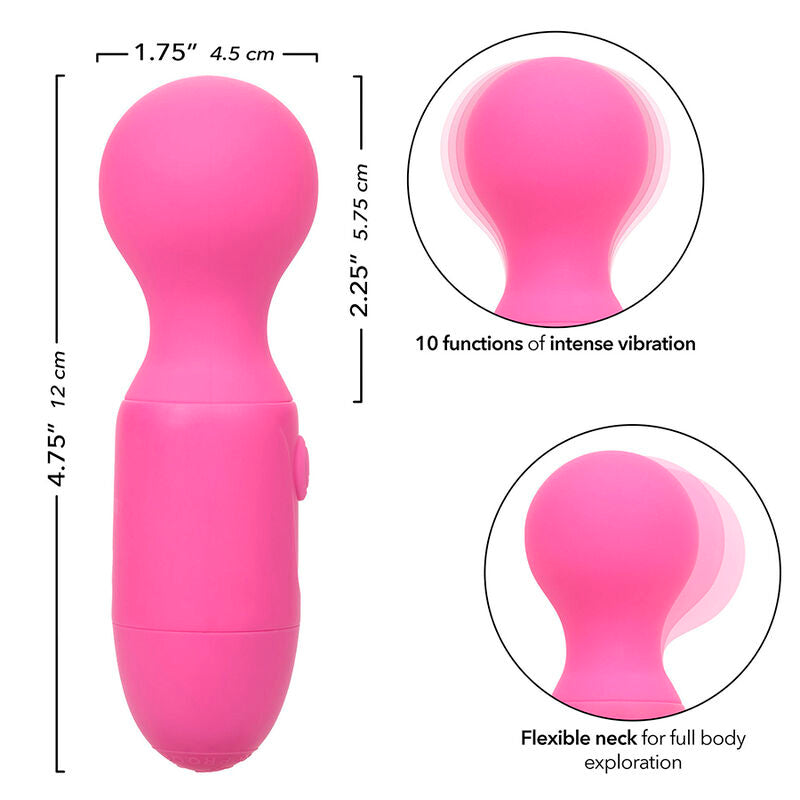 CALEXOTICS – ERSTMAL WIEDERAUFLADBARER MASSAGEGERÄT MIT 10 VIBRATIONEN, PINK
