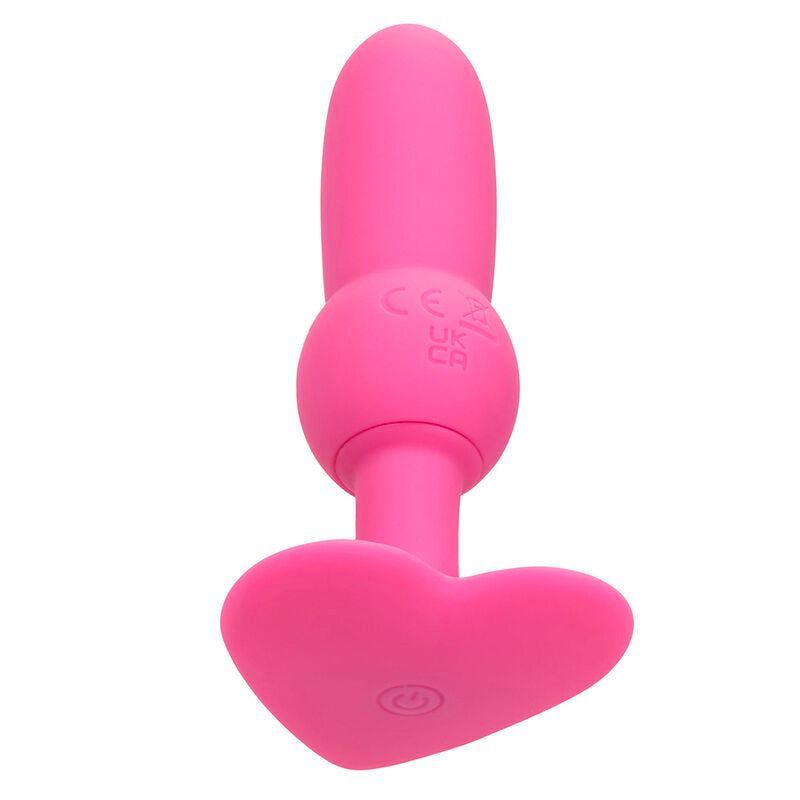 CALEXOTICS – ERSTMALIGER ANALPLUG MIT PERLEN, 10 VIBRATIONEN, PINK