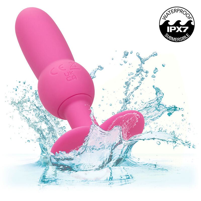 CALEXOTICS – ERSTMALIGER ANALPLUG MIT PERLEN, 10 VIBRATIONEN, PINK