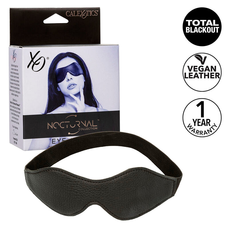 CALEXOTICS - NOCTURNAL SCHWARZE PVC-LEDER-AUGENMASKE