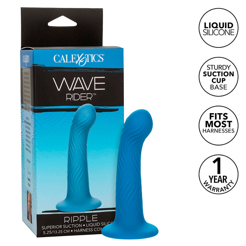 CALEXOTICS - WAVE RIDER ANAL PLUG RIPPLE BLUE