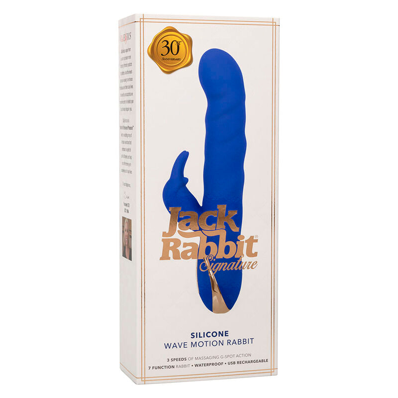 CALEXOTICS - JACK RABBIT Wellenbewegungsvibrator blau