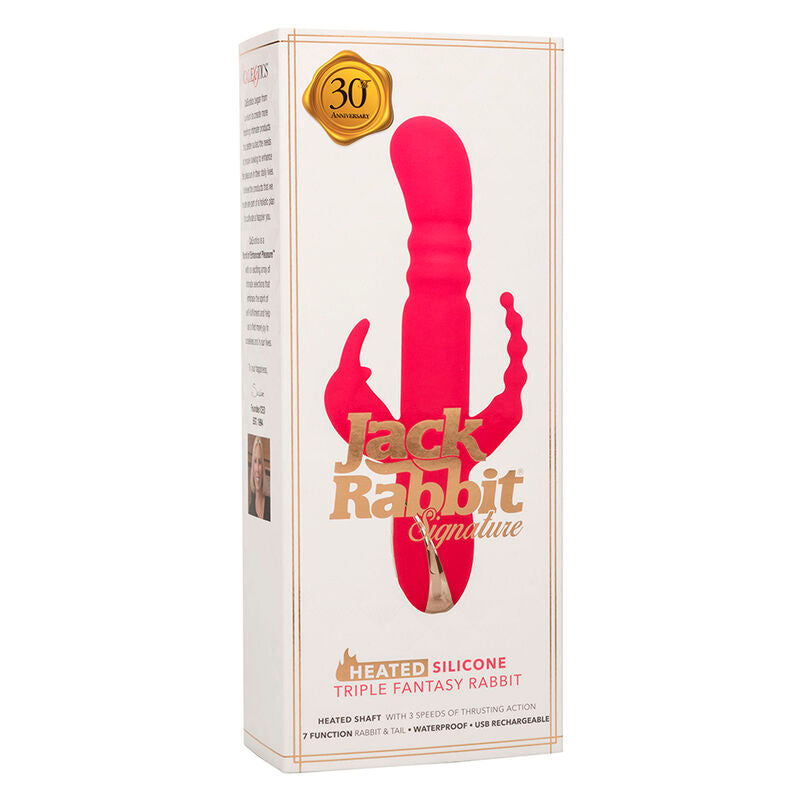 Jack Fantasy Dreifach-Heizvibrator Pink Rabbit