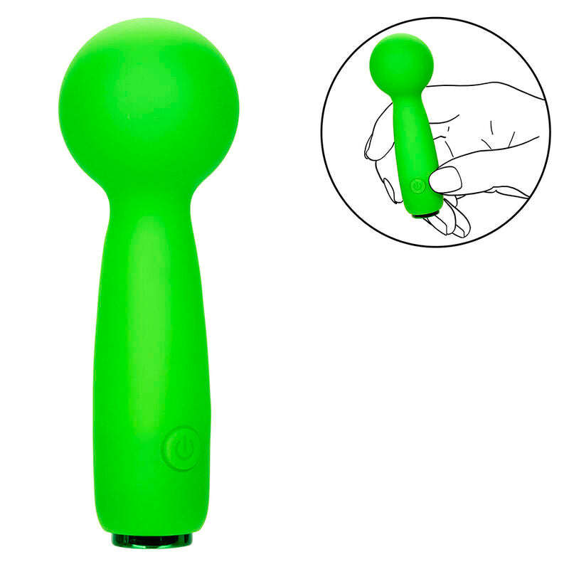 CALEXOTICS - NEON VIBES DER BUBBLY VIBE MINI-MASSAGEGERÄT MIT 10 VIBRATIONEN, GRÜN