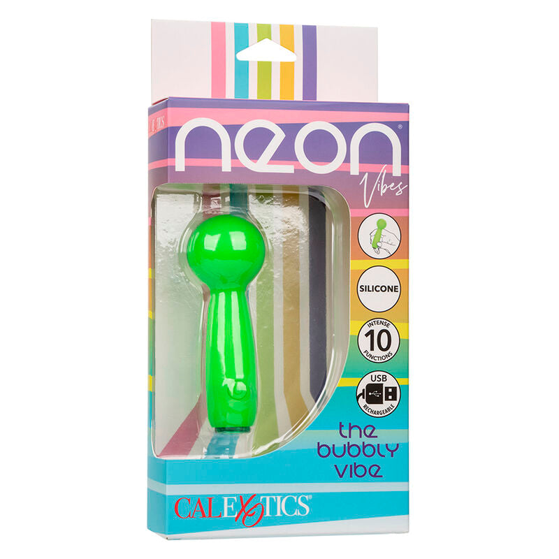 CALEXOTICS - NEON VIBES DER BUBBLY VIBE MINI-MASSAGEGERÄT MIT 10 VIBRATIONEN, GRÜN