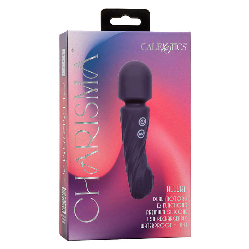 CALEXOTICS - CHARISMA ALLURE DUAL MOTOR MASSAGEGERÄT MIT 12 FUNKTIONEN 17,25 CM X 4,5 CM LILA