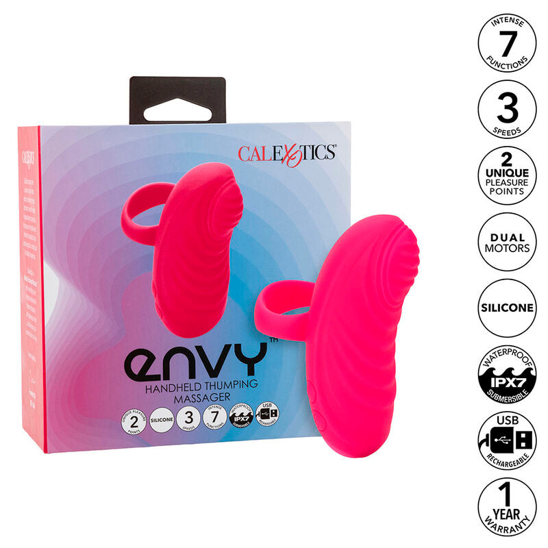 CALEXOTICS - ENVY Tragbarer Kugelmassagegerät 7 Vibrationsarten Pink